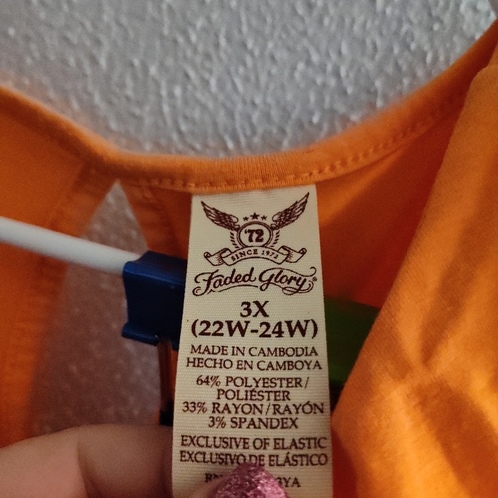 Fades Glory size 22 orange dress